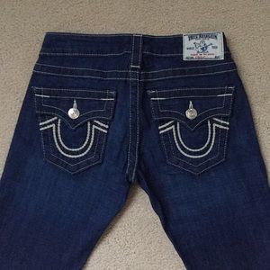 NWOT True Religion Blue Size 25 Straight Jeans